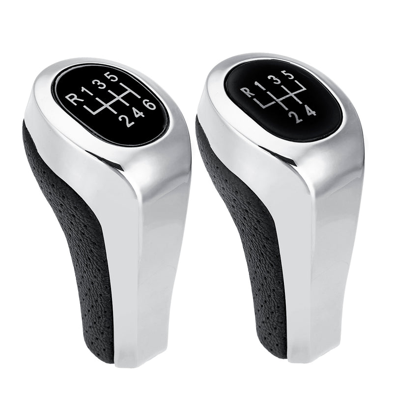 5/6 Speed Gear Shift Knob Stick Matt Gloss Silver Cover for BMW 1 3 5 6 SERIES E81 E82 E87 E90 E91 E92 E60 E61 E63 X1 E84 X3 E83 X5