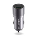 BlitzWolf BW-SD2 30W QC3.0 2.4A Dual USB Ports Fast Car Charger For iPhone XS Xiaomi Mi8 Pocophone F1