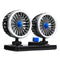 12V/24V Electric Van Car Dual Head Cooling 360 Oscillating Dashboard Air Fan