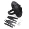 Black PVC Motorcycle Rear Wheel Cover Fender Splash Guard Mudguard Bracket Solid