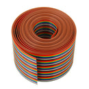 5M 1.27mm Pitch Ribbon Cable 50P Flat Color Rainbow Ribbon Cable Wire Rainbow Cable