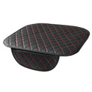 Leather Car Front Seat Cushion Covers Breathable Chair Protector Seat Pad Mat with Storage Bag