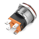 22mm 12V 24V 15A 3000W Metal Latching Switch Angel Halo LED Illuminated Power Switch