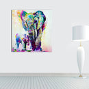 Miico Hand Painted Oil Paintings Animal Elephant Paintings Wall Art For Home Decoration