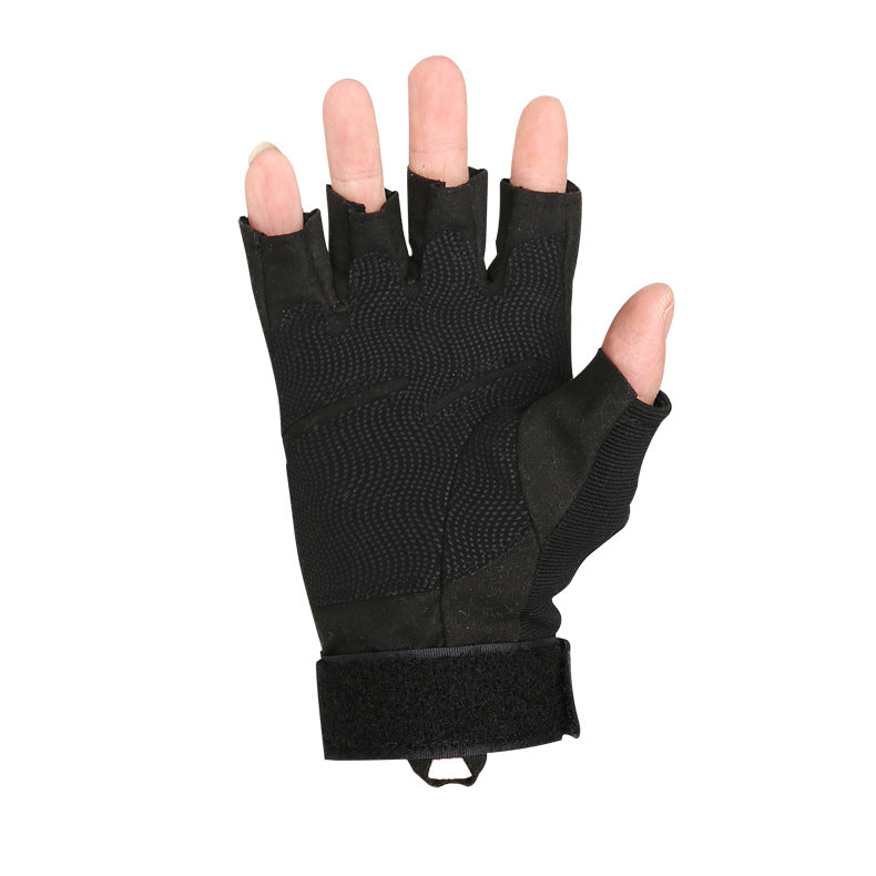 ESDY  Men Half Finger Army Military Tactical Lifting Soft Gloves Outdoor Sports Gym
