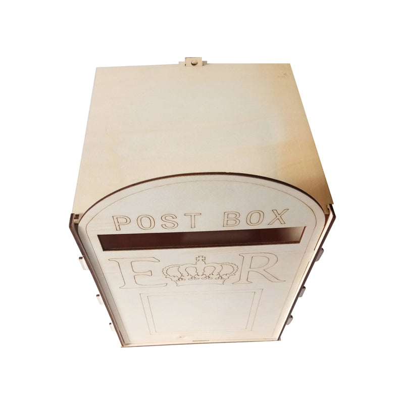 Wooden Wedding Mr Mrs Post Box Royal Mail Style For Cards Letters Gifts Message Decor Supplies
