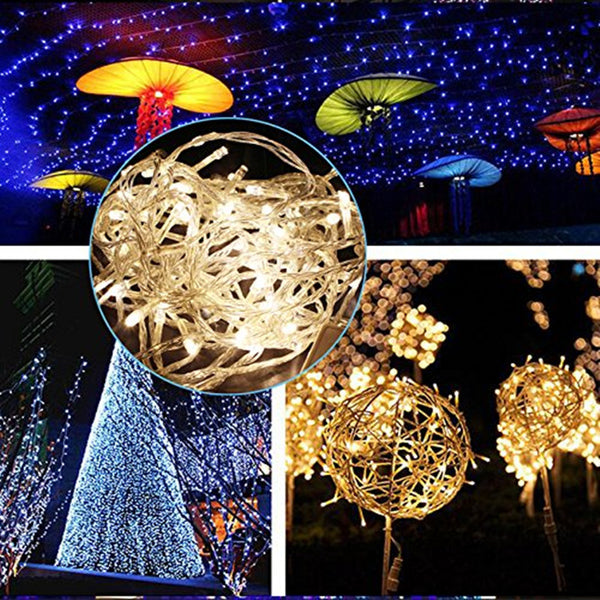 KCASA Led Lights String Lights Flashing Party Christmas Decorations Light String 10Meters 100Lights