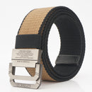 AWMN 2SD 125CM Nylon Tactical Belt Outdoor Leisure Double Zinc Alloy Waist Belts