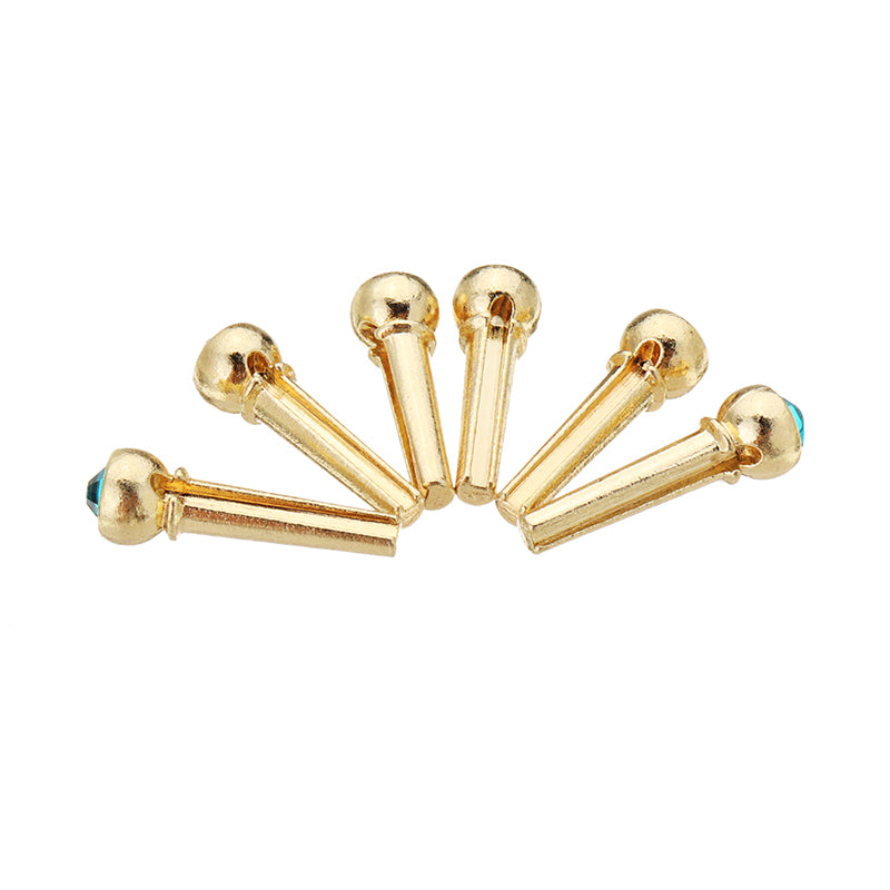 Copper Abalone Guitar Bridge Bone Pins Set Guitar Parts For Acoustic Guitar