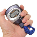 Digital Handheld Sports Stopwatch Stop Watch Time Clock Alarm Counter Timer Blue