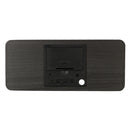 USB Sound Control Wooden Qi Wireless Phone Charger Dock Digital LED Alarm Clock