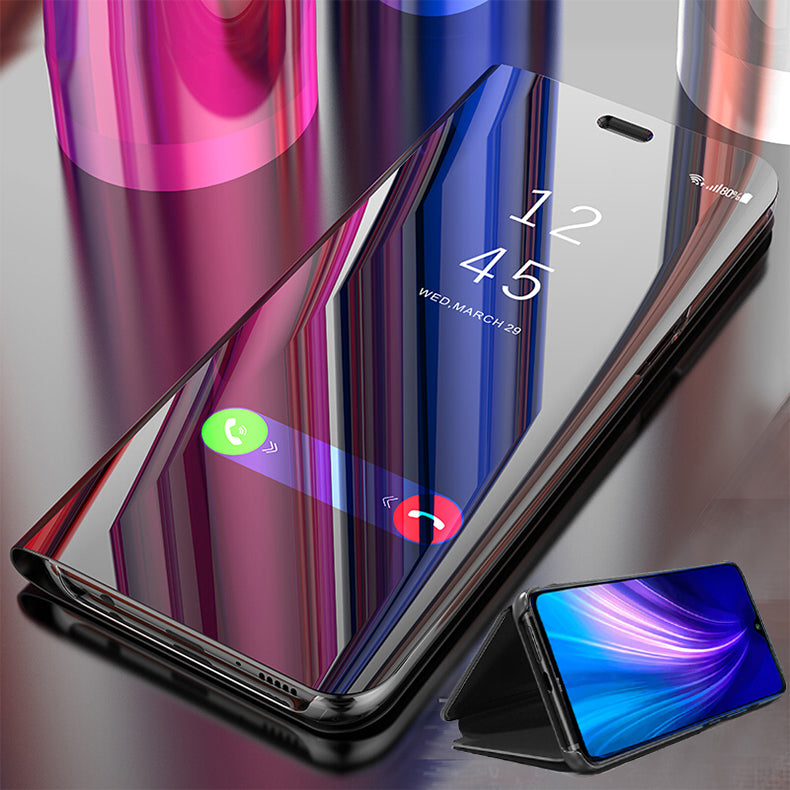 Bakeey Plating Mirror Window View Shockproof Flip Full Cover Protective Case for Xiaomi Redmi Note 8