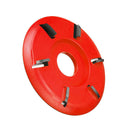 6 Teeth Power Wood Carving Cutter Disc Milling Attachment for Angle Grinder Tool