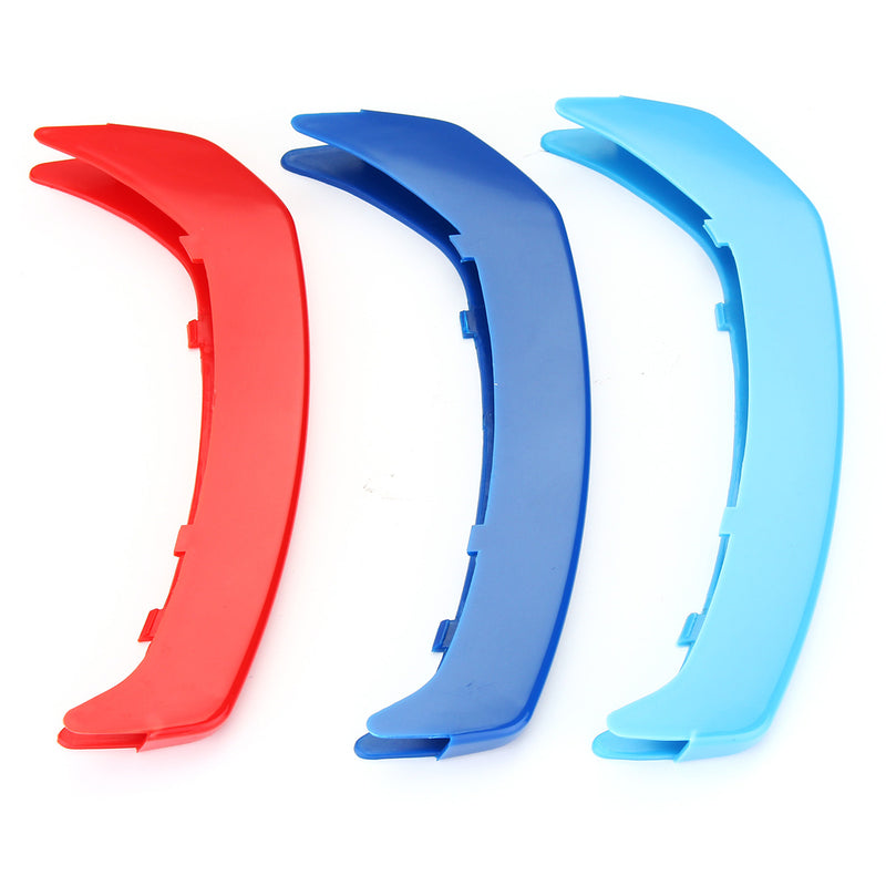 3Pcs 3D M Styling Front Center Grille Cover Trim For BMW F34 9 Grilles 13-16