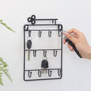 Home Kitchen Vintage Key Hook Metal Wire Rack Magazine Coat Holder Rack