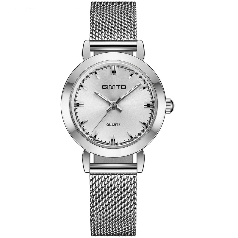 GIMTO GM406B Mini Dial Casual Style Women Watches Stainless Steel Strap Quartz Watch