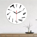 Emoyo ECY030 Creative Haircut Pattern Wall Clock 3D Wall Clock For Home Office Decorations B