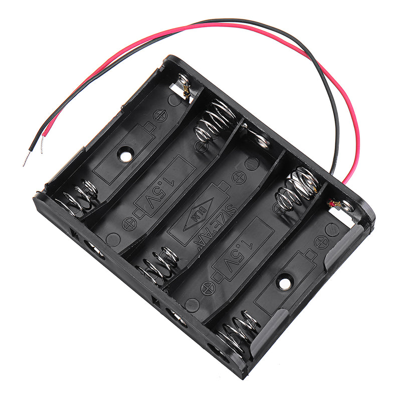 5 Slots AA Battery Box Battery Holder Board for 5 x AA Batteries DIY kit Case
