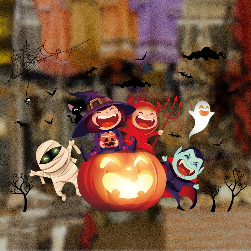 Miico XL890 Cartoon Sticker Hallowen Sticker Removable Wall Sticker Kids Room Decoration