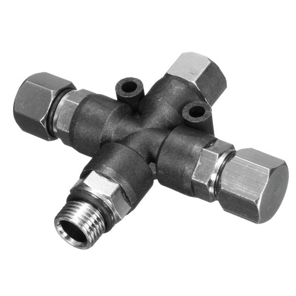3 Way 1/8 Inch Airbrush Air Hose Manifold Adaptor Splitter Tattoo Spray Connector