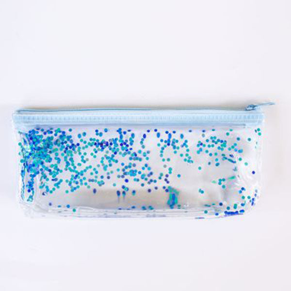 Creative Stationery Pencil Case Korean Transparent Sequins Stationery Box Student Supplies