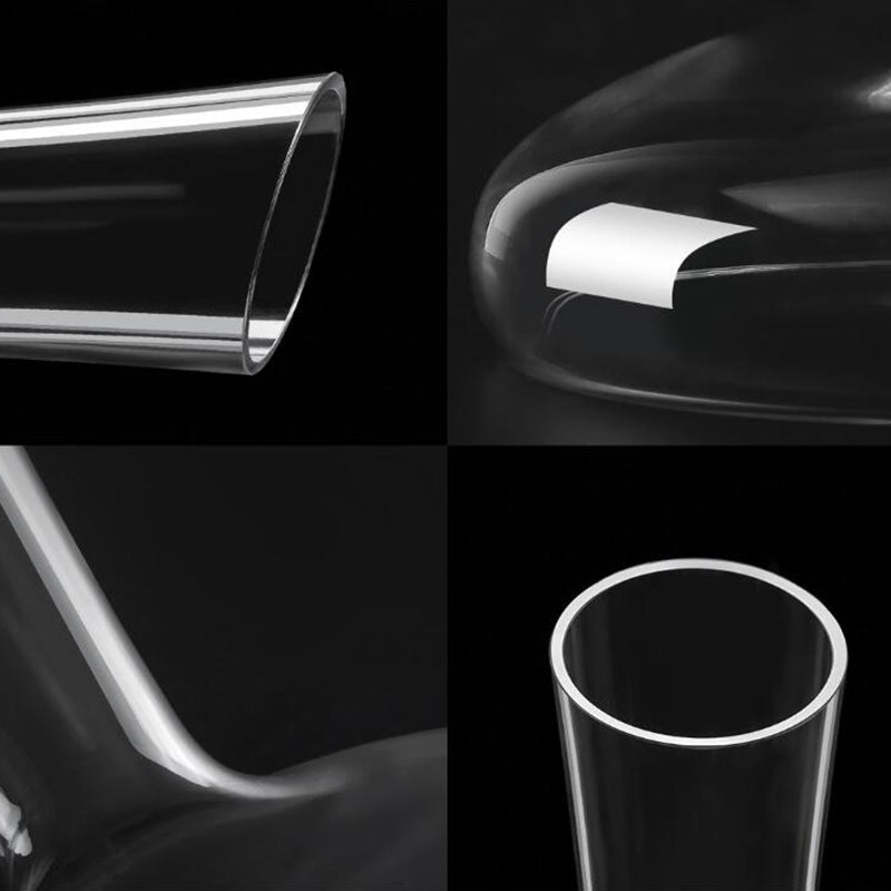 Circle Joy Round Crystal Decanter Bottles Decanter Crystal Glass W-ine Pourer W-ine Carafe Aerator