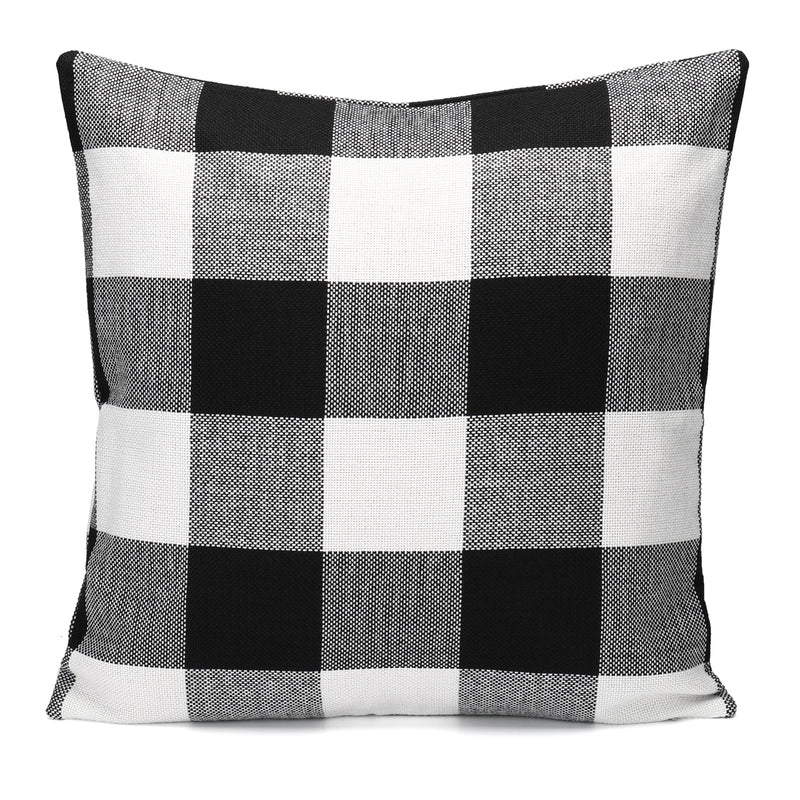 45x45cm Grid Square Pillow Case Cushion Cover Sofa Throw Home Bedroom Decor