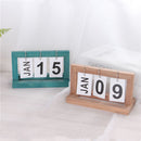 Creative Modern Wooden Calendar Desktop DIY Calendar Perpetual for Office Home Bedroom Decoration