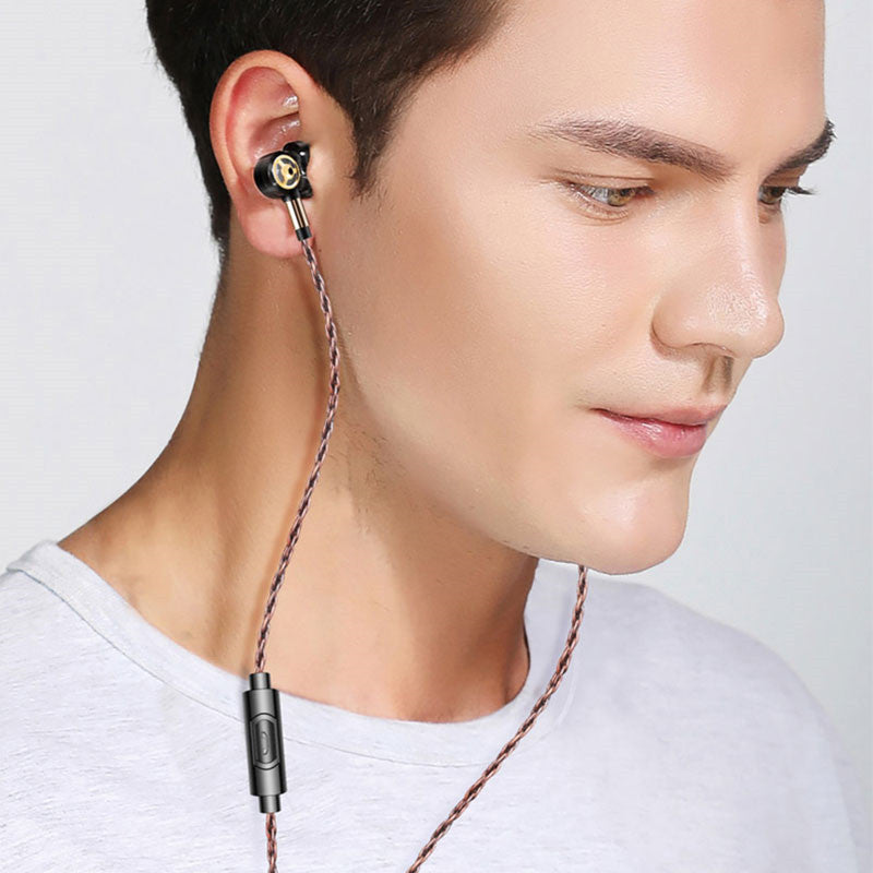 QKZ CK10 Six Dynamic Driver Unit Heavy Bass Music Earphone In-line Control with Mic