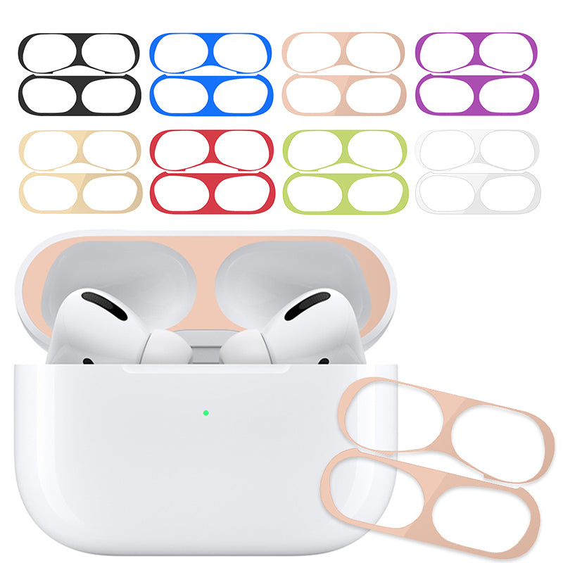 Bakeey Ultra Thin Dust-proof Earphone Storage Case Metal Protective Film Sticker Dust Guard for Apple Airpods 3rd Generation