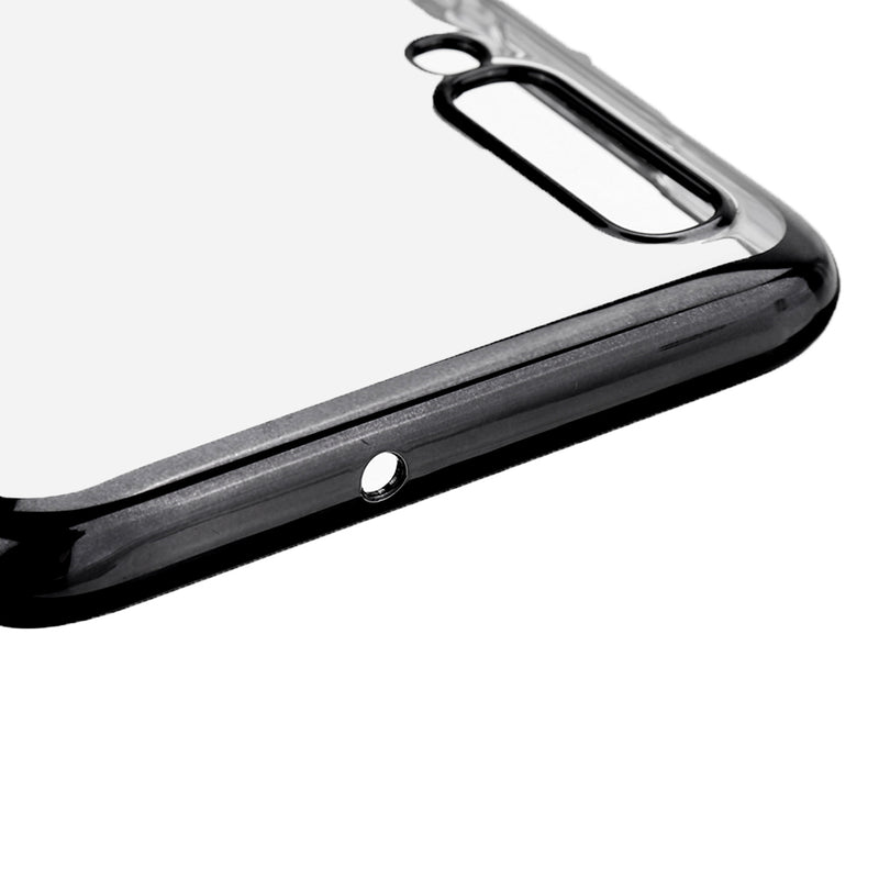 Bakeey Plating Transparent Shockproof PC Protective Case with Finger Ring for Samsung Galaxy A70