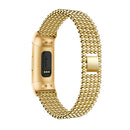 Bakeey Five Beads Round Solid Stainless Steel Watch Band for Fitbit charge 3 Smart Watch