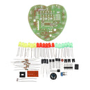 LED Light Control Music Heart-shaped DIY LED Flash Light Kit Eelectronic Production Kits