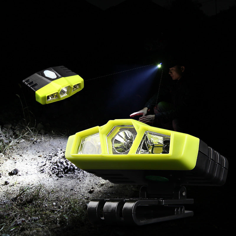 ZANLURE 450LM LED Sensor Light Clip-On Lamp USB Rechargeable Head Light Angle Adjust Night Fishing Lamp