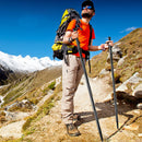 IPRee 7 In 1 Folding Camping Stick Safety Survival Emergency Walking Trekking Pole Cane Tools Kit Outdoor Hiking