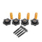 4Pcs M5 Heated Bed Leveling Screw + M5 Nuts +  8*25mm Yellow Spring for 3D Printer Part Hotbed