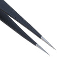 9 Pcs ESD Tweezer Anti-static Stainless Steel Precision Tweezers for Electronics Nail Beauty
