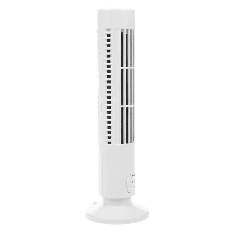 5V 2 Level Adjustable Speed USB Mini Vertical Quiet Bladeless Desktop Cooling Tower Fan for Home