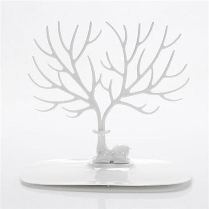 Jwelry Organizer Necklace Earring Deer Stand Display Holder Show Rack Display Necklace Organizer