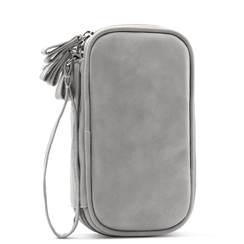 Boona 19cm*11cm Digital Accessories Storage Bag Double Layer 20000mAh Power Bank U Disk Memory Card USB Cable Organizer Travel Bag