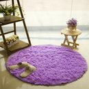 KCASA KC-MP1 60cm Non-Slip Bedroom Floor Mat Fluffy Soft Plush Rug Pure Colour Dining Room Carpet