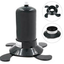 IPRee ABS Plastic 1 Pound Gas Tank Shaft Support Stove Base Camping Furnace Gas Bottle Shelf