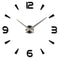 Frameless Large 3D DIY Wall Clock Mute Mirror Stickers Home Office School Decoration