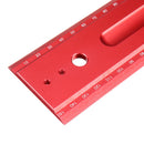RED ARROW 300mm Metric Aluminum Alloy Striaght Ruler Gauge Precision Woodworking Square Measuring Tools