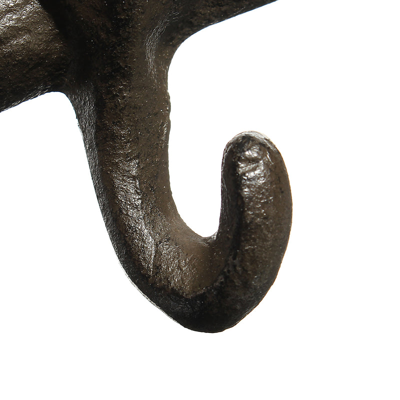 Cat Kitten Tail Cast Iron Wall Hook 6 Hooks Coat Keys Towel Rack Cloth Hanger Home Organizer