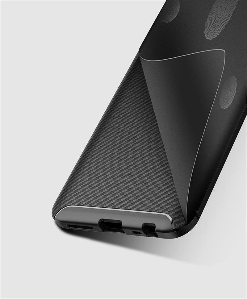 Bakeey Luxury Carbon Fiber Shockproof Silicone Protective Case For Xiaomi Redmi 8/ Xiaomi Redmi 8A