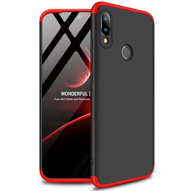Bakeey 3 in 1 Double Dip 360 Full Hard PC Protective Case For Xiaomi Redmi 7 / Redmi Y3