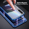 Bakeey Xiaomi Redmi Note 7 / Redmi Note 7 Pro 360 Front+Back Double-sided Full Body 9H Tempered Glass Metal Magnetic Adsorption Flip Protective Case