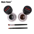 Music Flower Black Waterproof Eyeliner Gel Makeup Cosmetic Gel Eye Liner Lasting