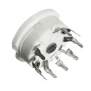 4pcs Gold 9pin Ceramic Vacuum Tube Socket Gilded Mount Valve Base Replacement Accessories For 12AX7 12AU7